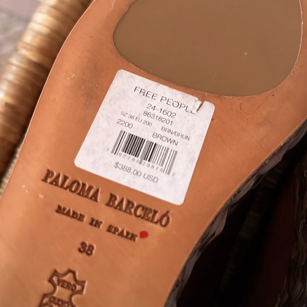 Free People x Paloma Barcelo Sandals Size EU 38 or US 7 NWT